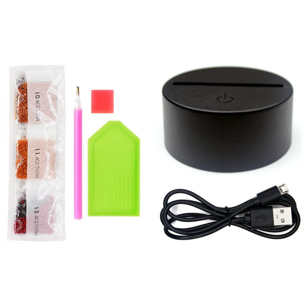Kit de broderie pour veilleuse - CRÂNE