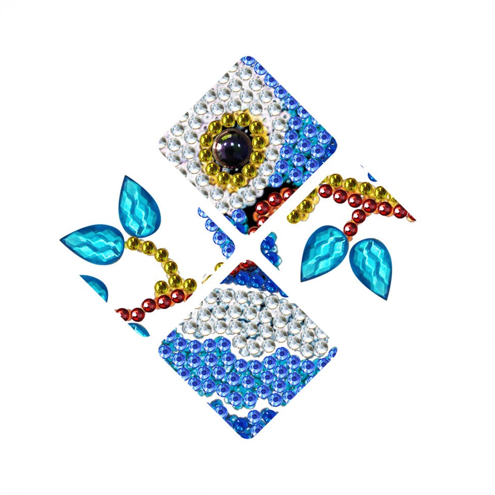 Kit de broderie pour veilleuse - HIBOU BLEU