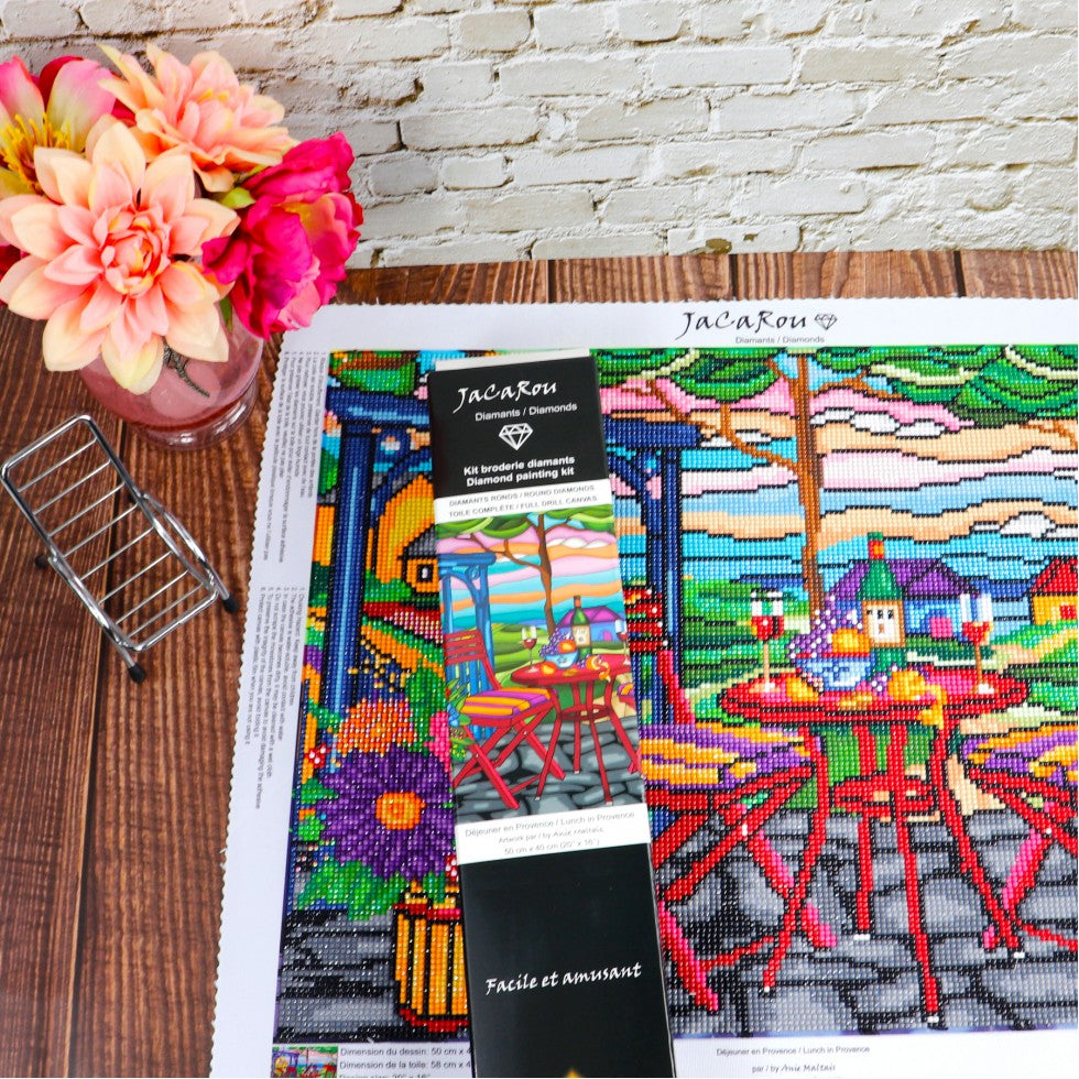 Broderie de diamants RONDS - DÉJEUNER EN PROVENCE