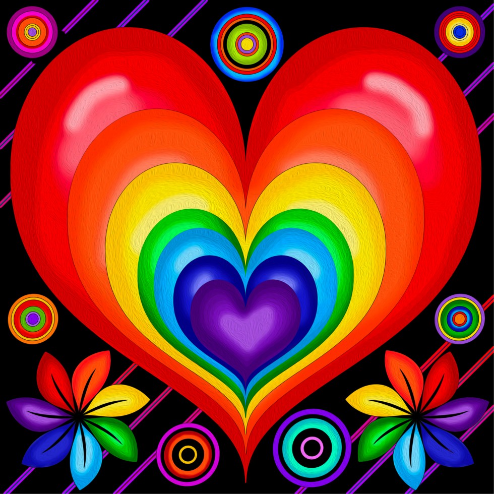 Diamond Painting - RAINBOW HEART