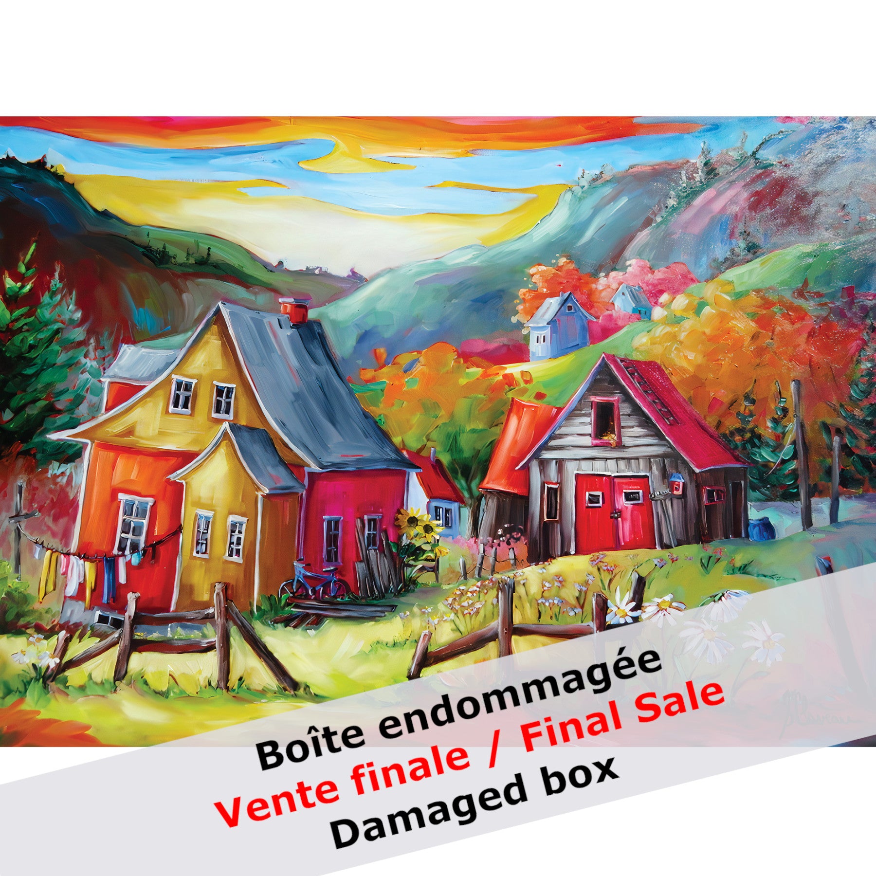 -30% BOÎTE ENDOMMAGÉE Casse-Tête 300 XXL morceaux SUR LA RUE DES TREMBLAY par Suzanne Claveau