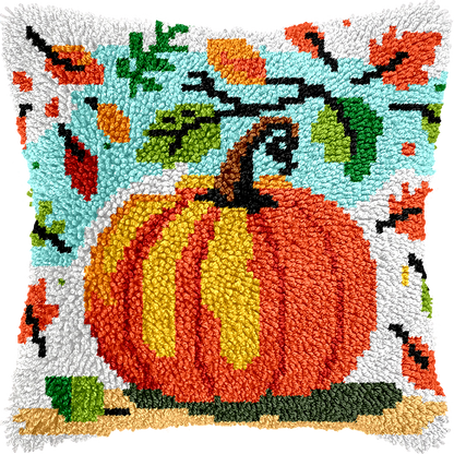Points noués - Housse de coussin - CITROUILLE