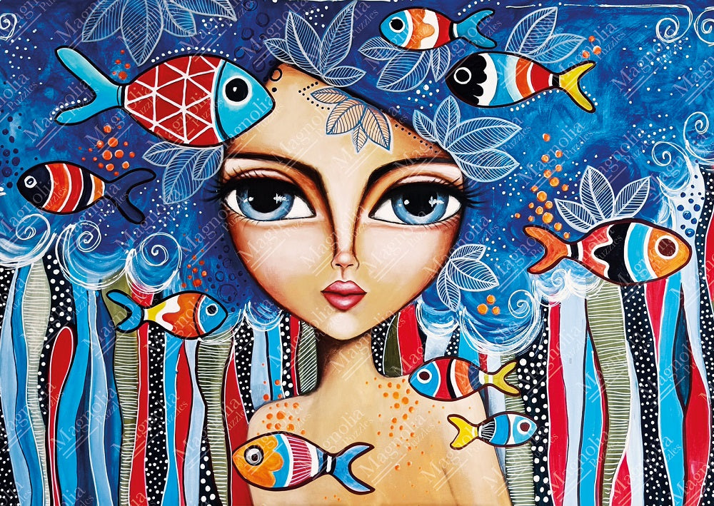 Puzzle - LADY WITH FISH