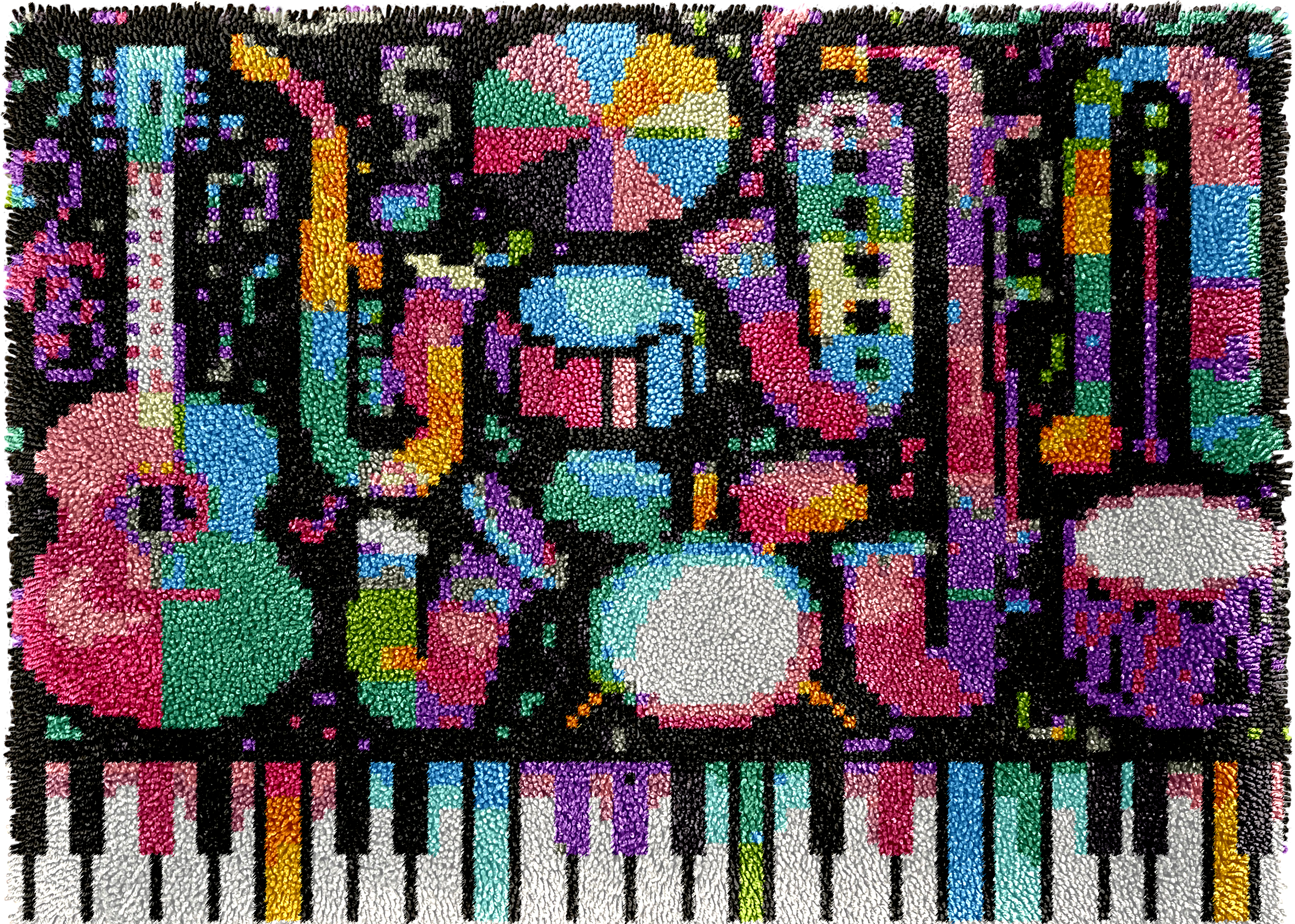 Points noués - Grand tapis - MUSIQUE
