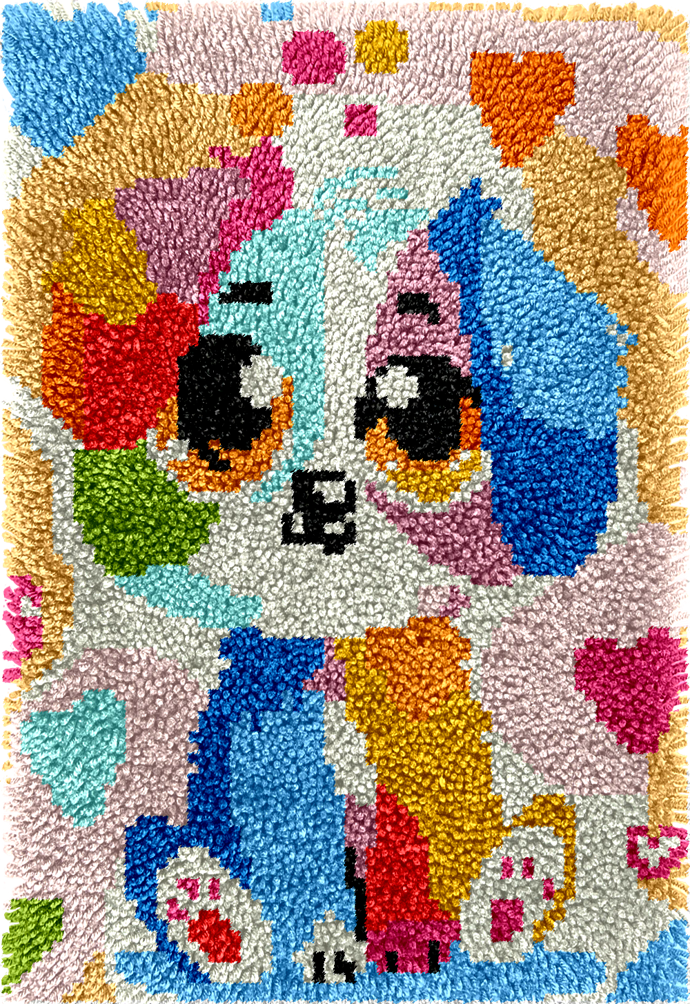 Points noués - Moyen tapis - CHIOT