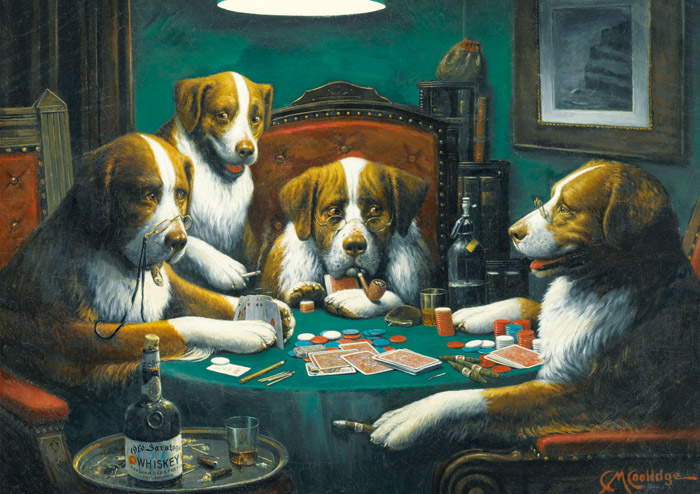 Puzzle - DOGS PLAYING POKER