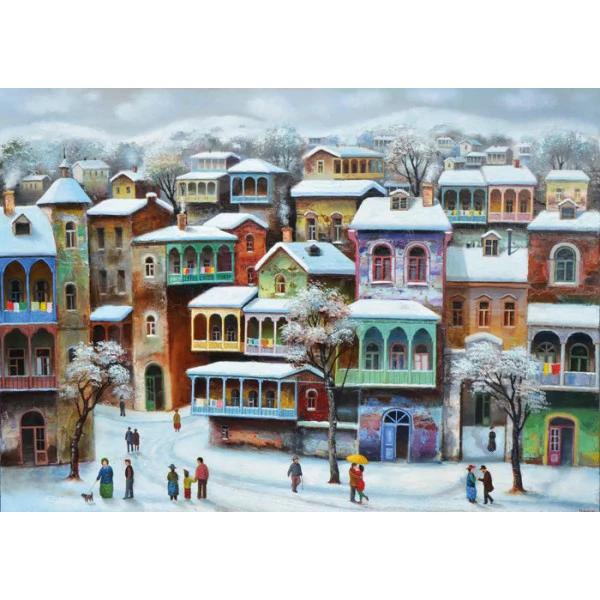 Micro puzzle - SNOW IN OLD TBILISI