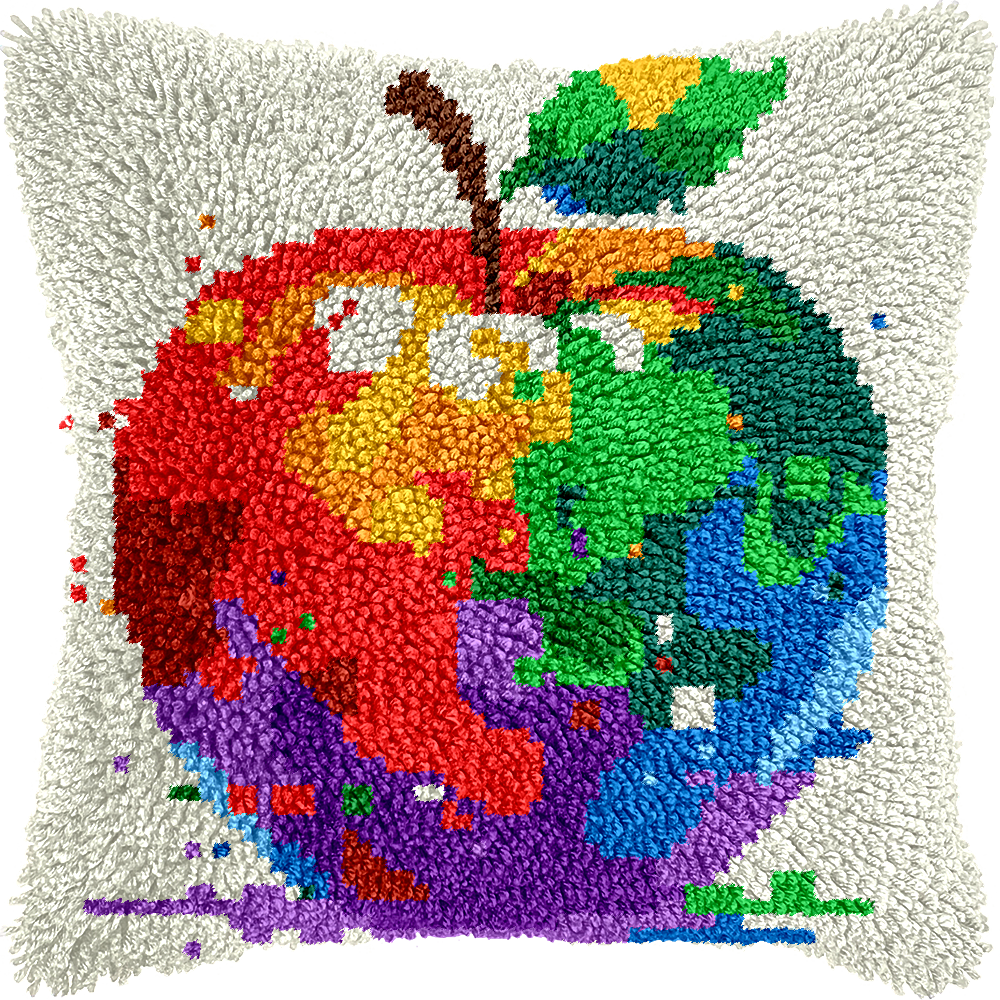Points noués - Housse de coussin - POMME