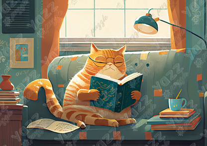 Micro puzzle - CAT &amp; BOOKS