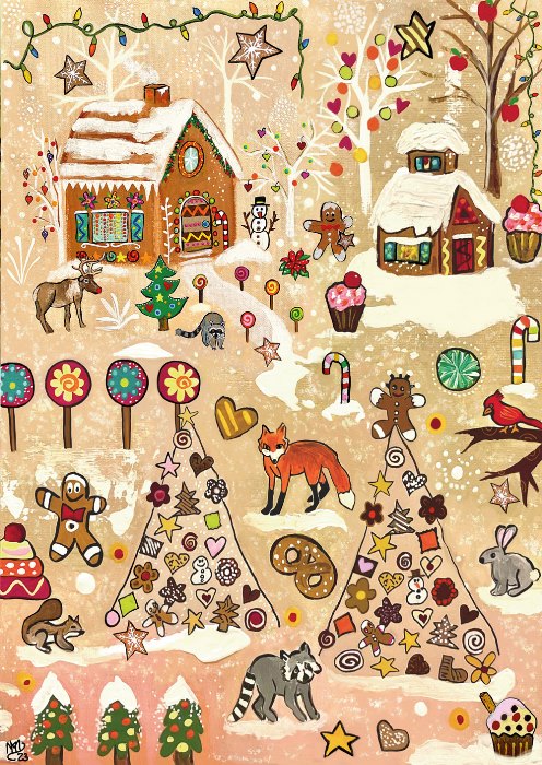 Puzzle - GINGERBREAD WONDERLAND - MA-4106