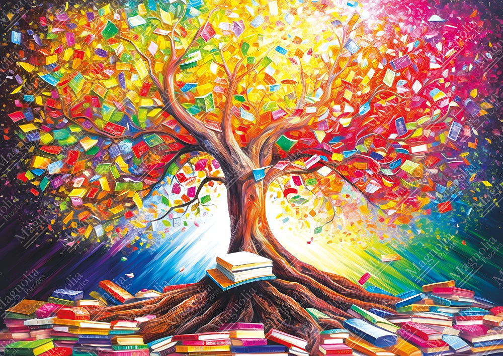 Puzzle - TREE OF BOOKS