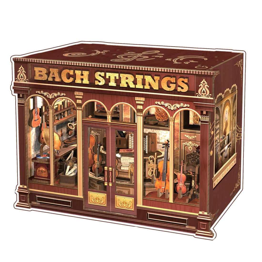 MINI-décor de bibliothèque - LES CORDES DE BACH