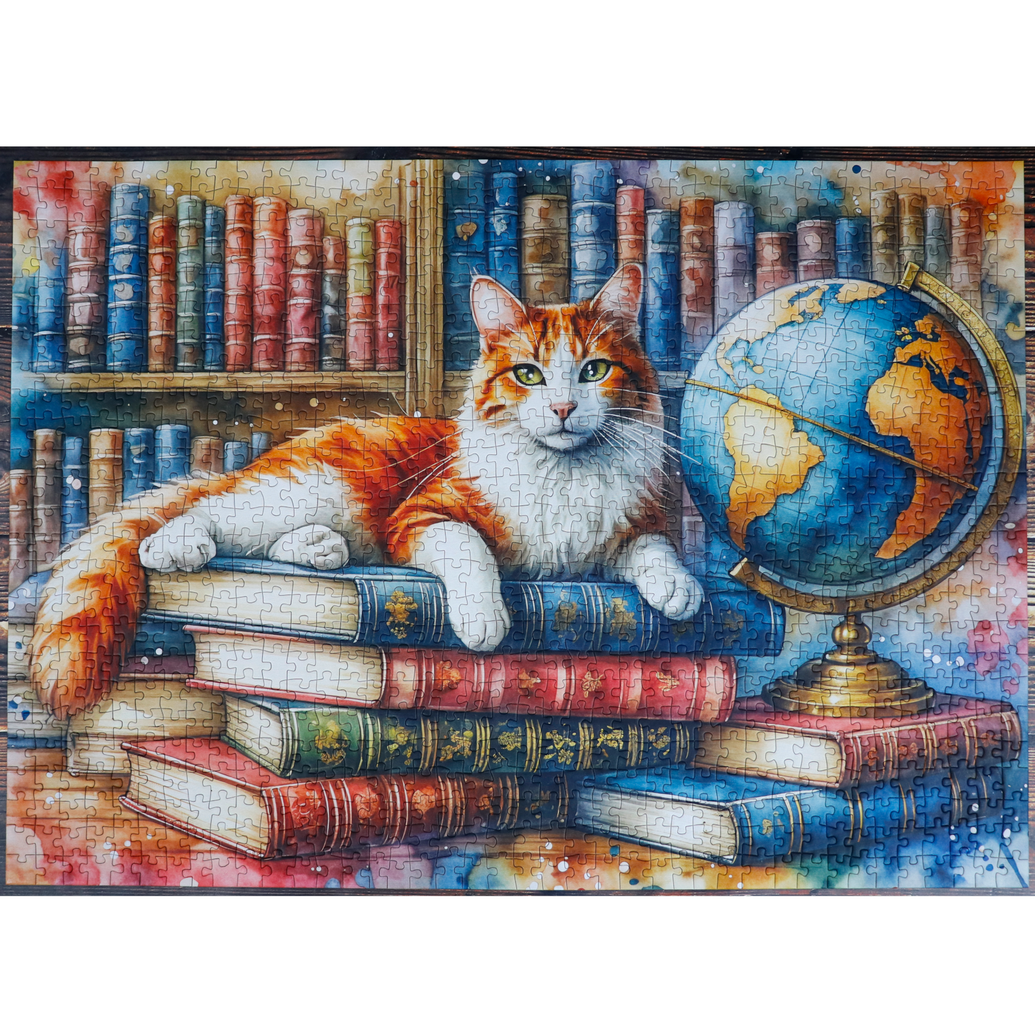 Puzzle - BOOKS, GLOBE &amp; PURRS