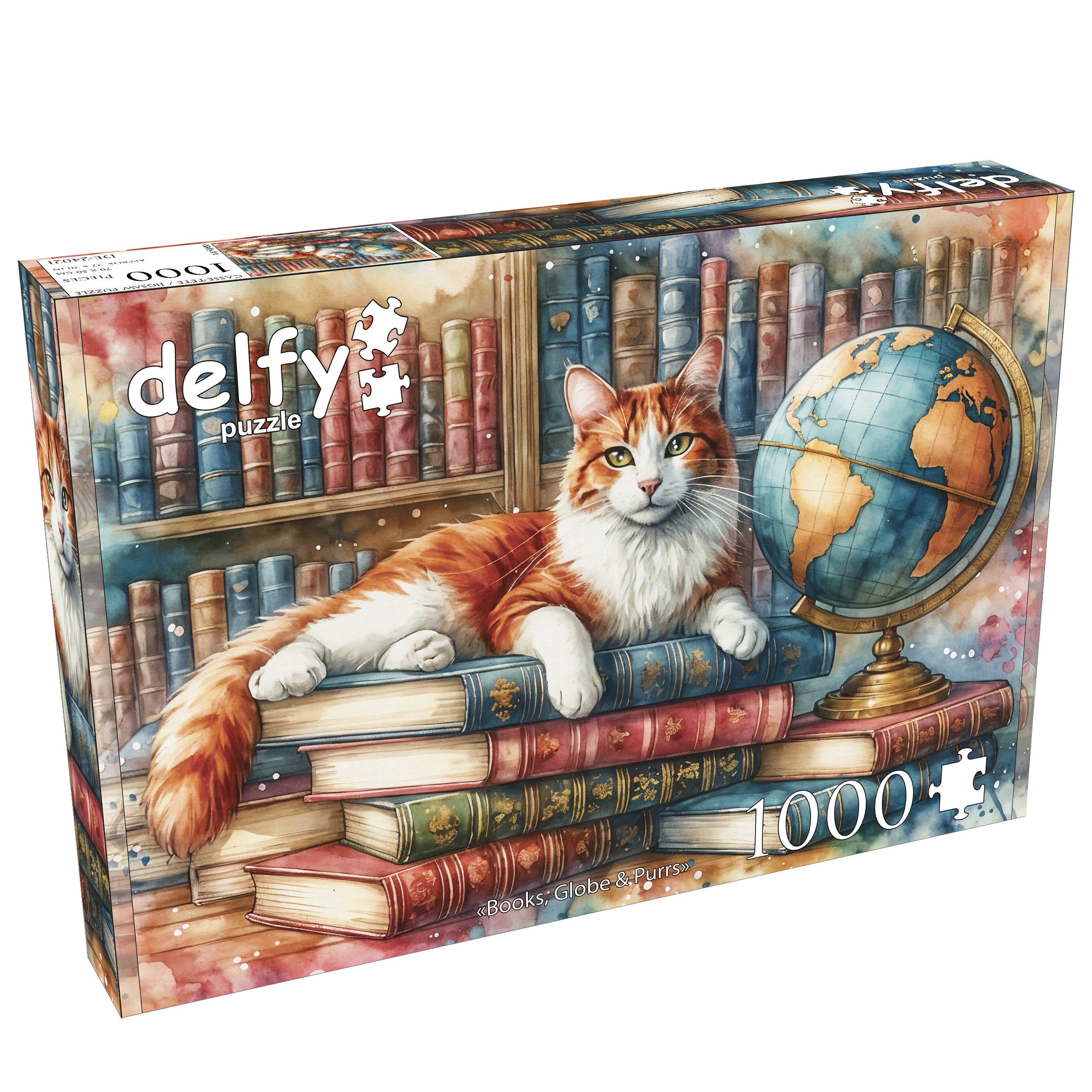 Puzzle - BOOKS, GLOBE &amp; PURRS