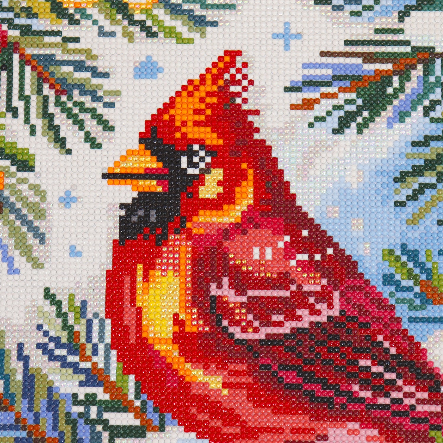 Broderie de diamant RONDS - CARDINAL DES NEIGES
