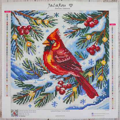 Broderie de diamant RONDS - CARDINAL DES NEIGES