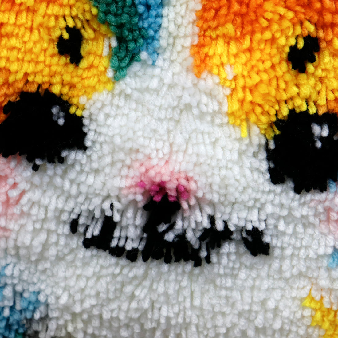 Points noués - Housse de coussin - CHAT