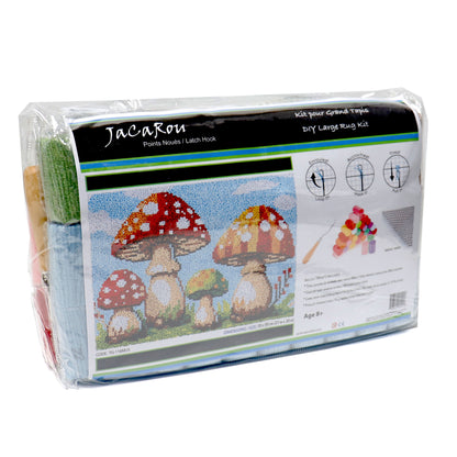 Latch Hook - Large Rug Kit - MUSHROOMS