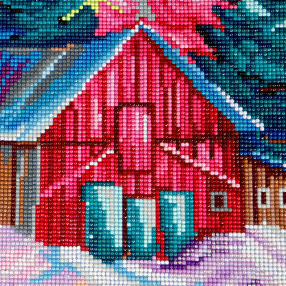 Broderie de diamants RONDS - CHARME HIVERNAL