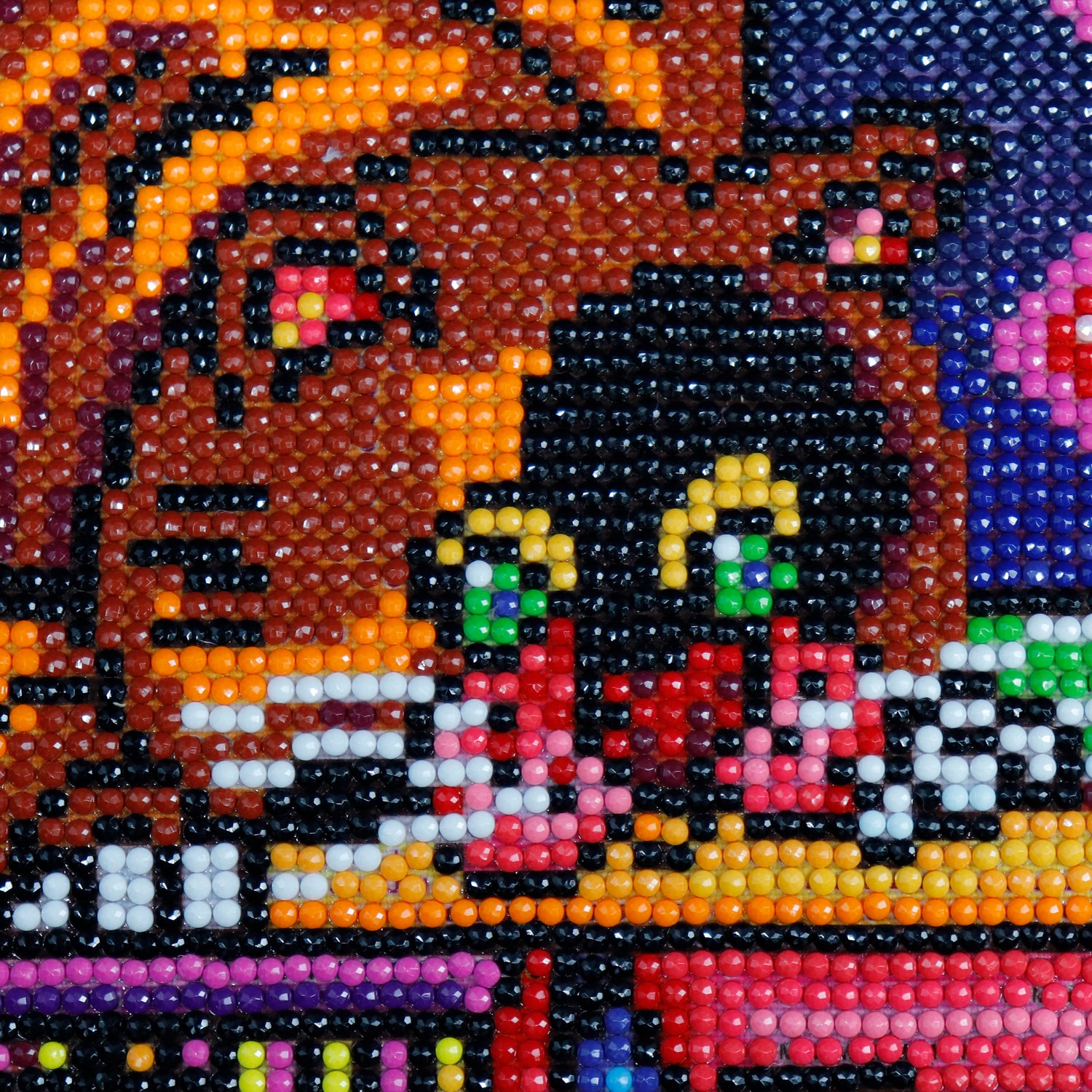 Broderie de diamants RONDS - CHAT ET POISSON