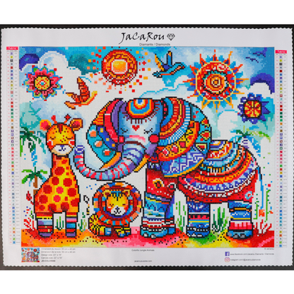 Diamond Painting - COLORFUL JUNGLE ANIMALS