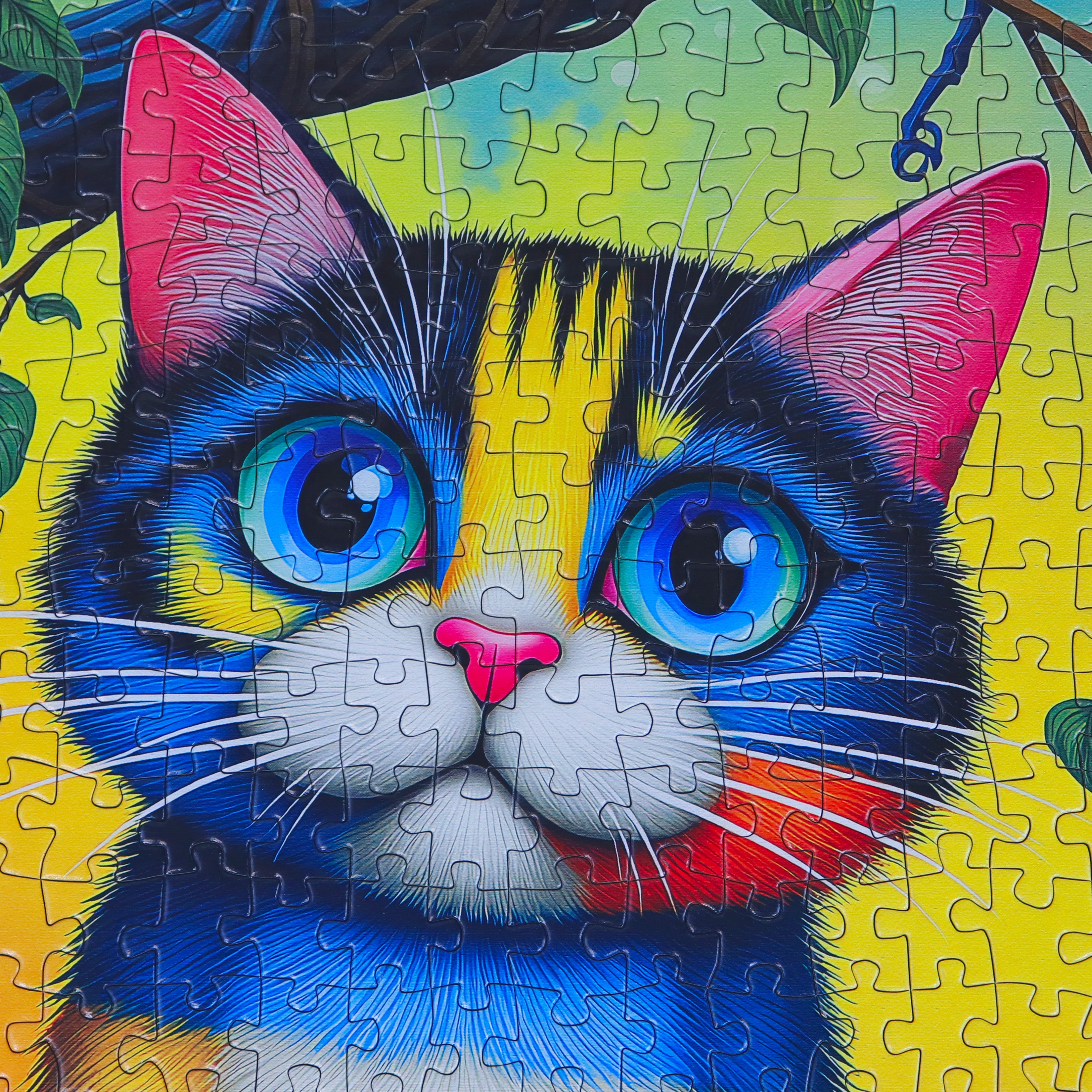 Puzzle - COLORFUL STRIPED CAT
