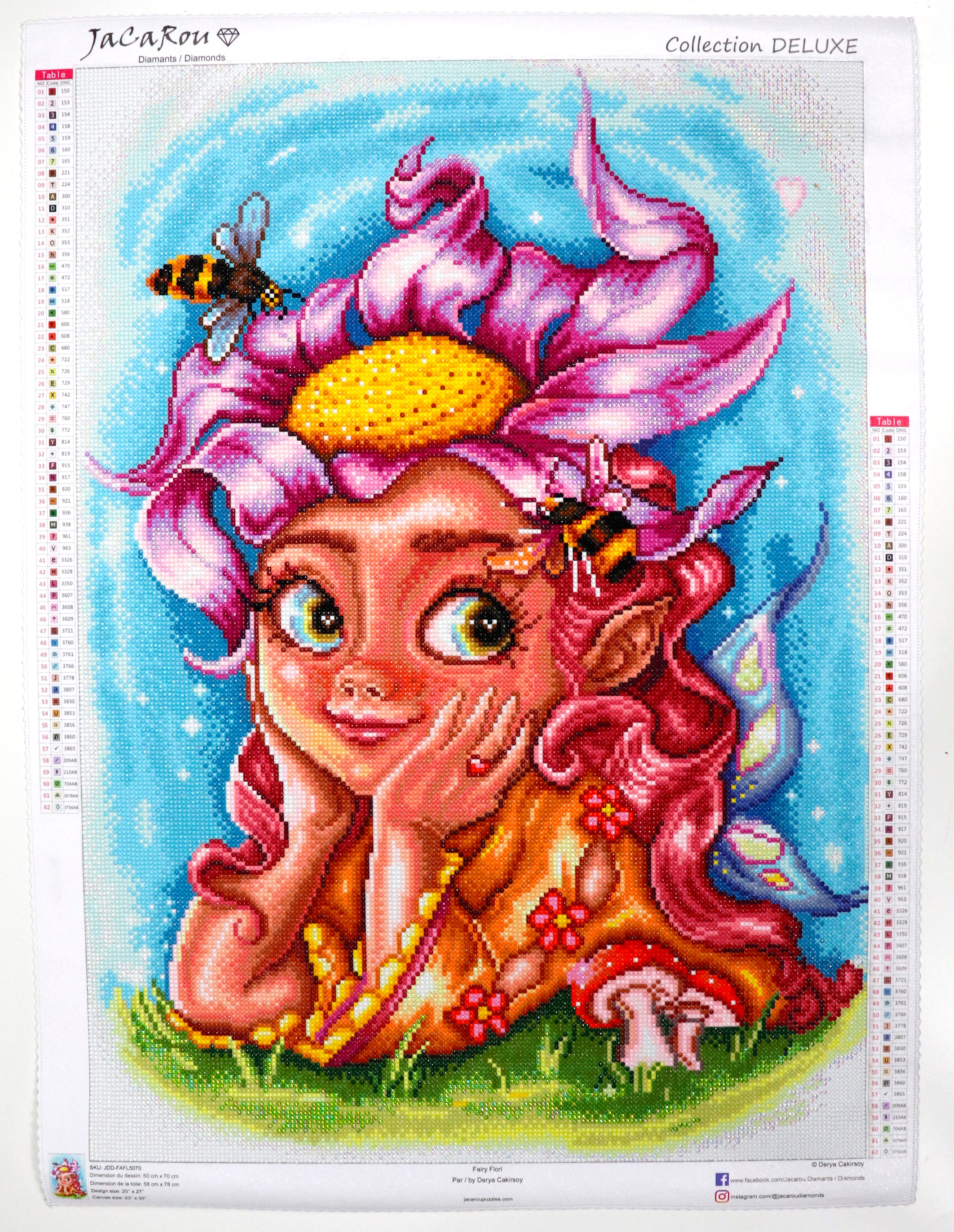 Diamond Painting ROUND - FAIRY FLORI