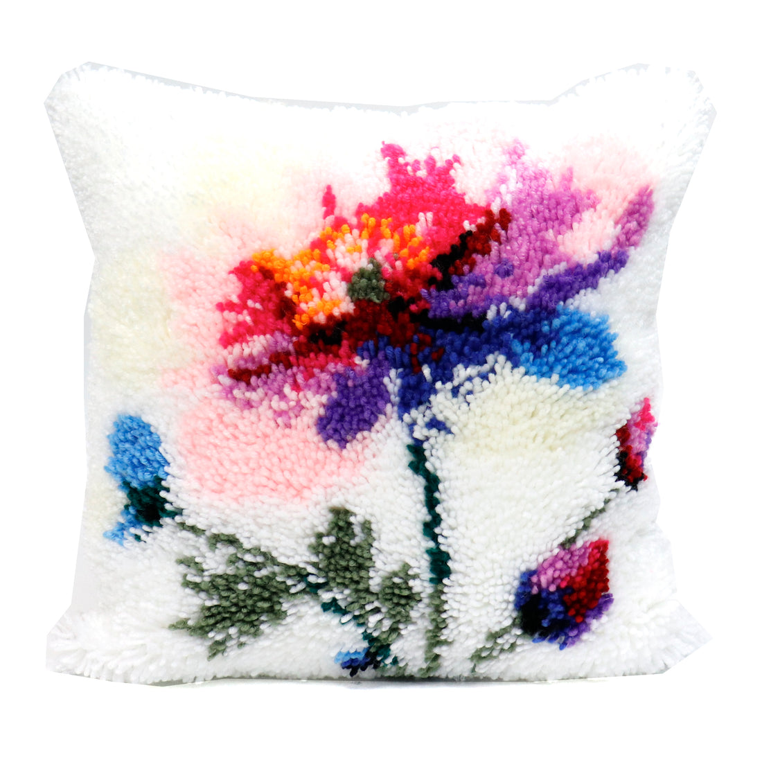 Points noués - Housse de coussin - FLEUR