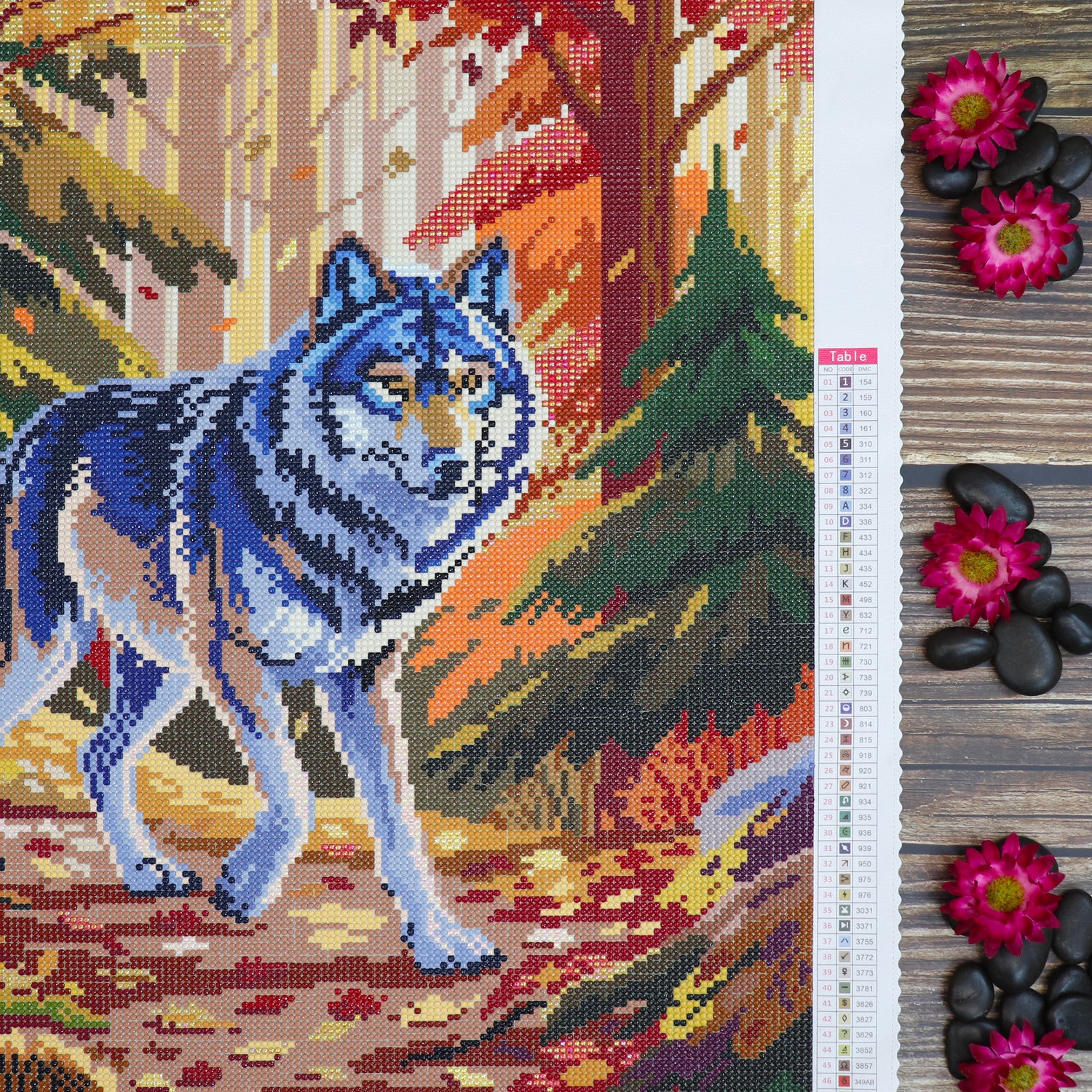 Broderie de diamants RONDS - MARCHEUR DES BOIS