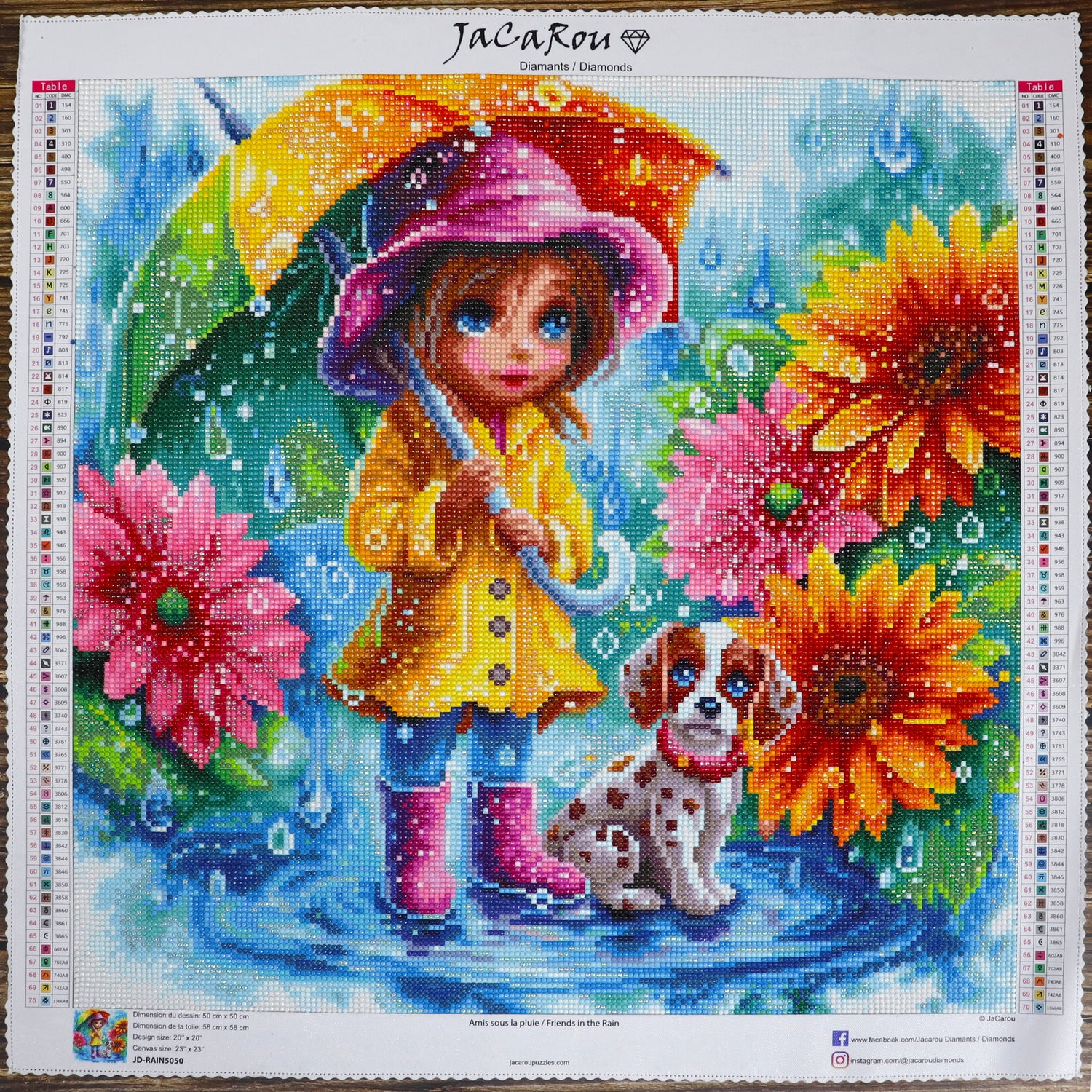 Diamond Painting -  FRIENDS IN THE RAIN