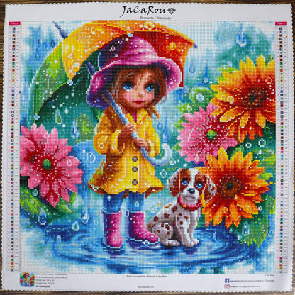 Diamond Painting -  FRIENDS IN THE RAIN