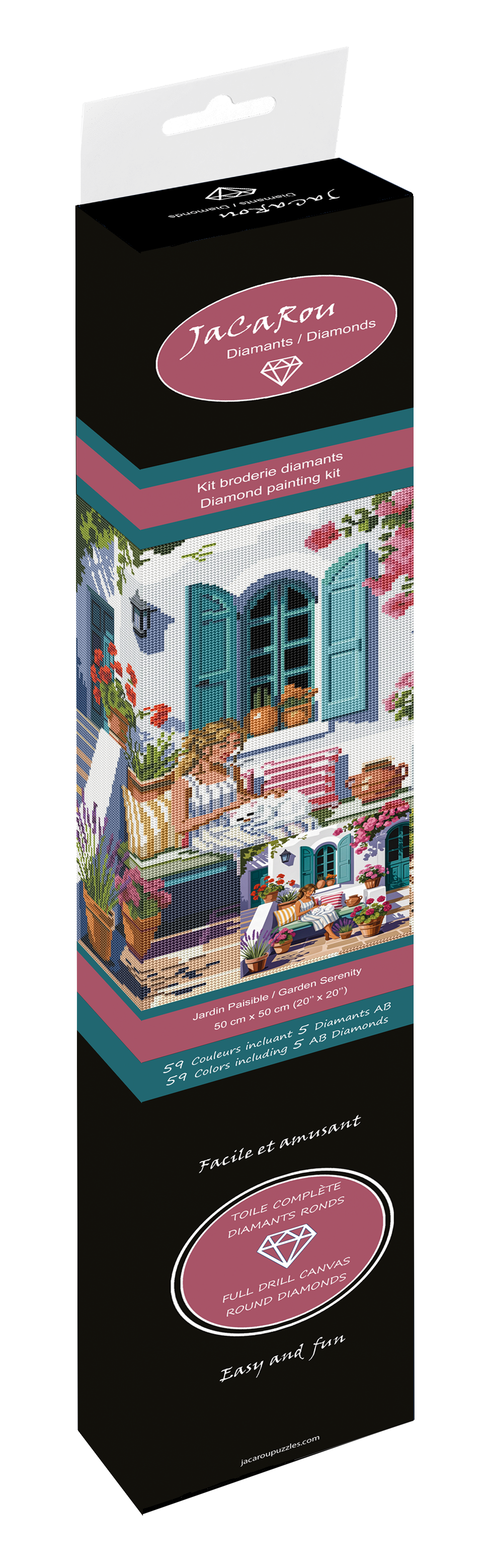 Broderie de diamants RONDS - JARDIN PAISIBLE