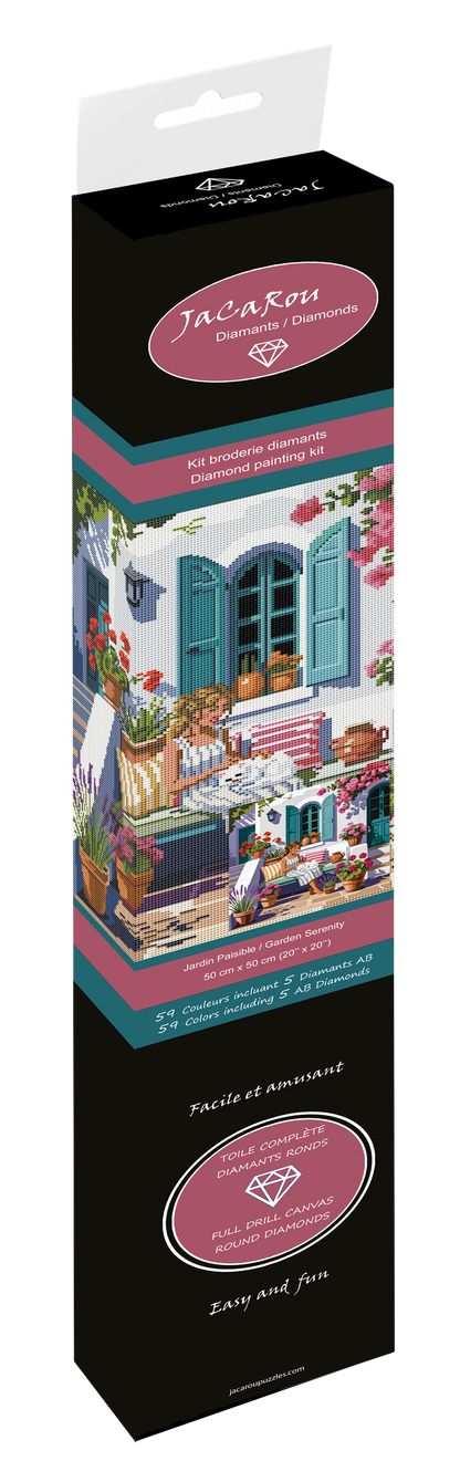Broderie de diamants RONDS - JARDIN PAISIBLE