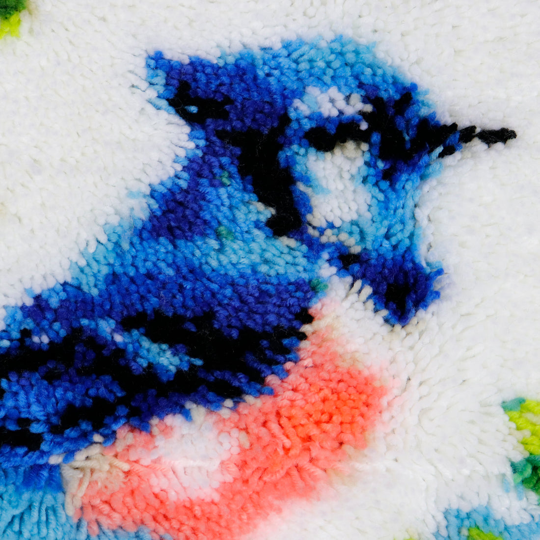 Points noués - Grand tapis - GEAI BLEU