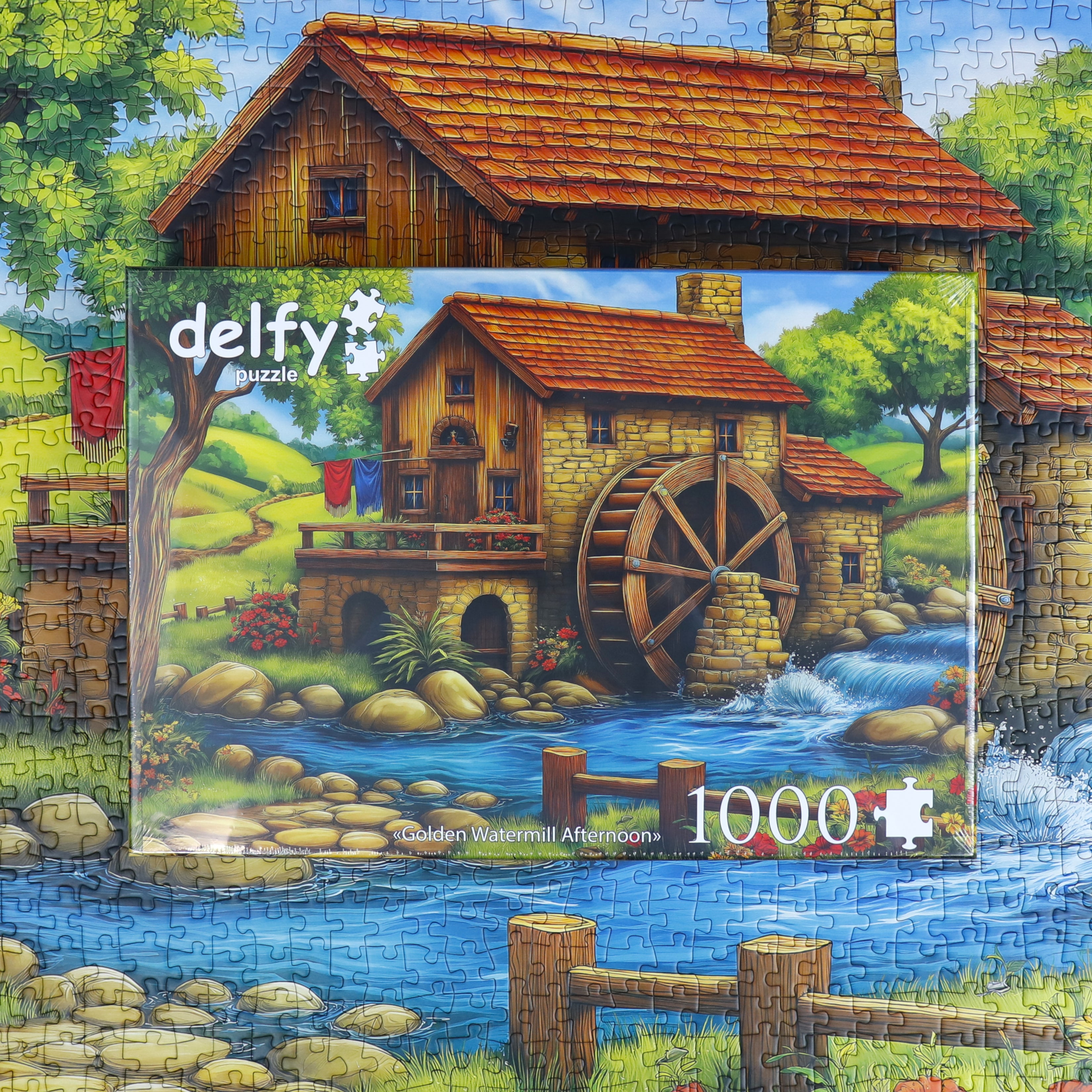 Puzzle - GOLDEN WATERMILL AFTERNOON