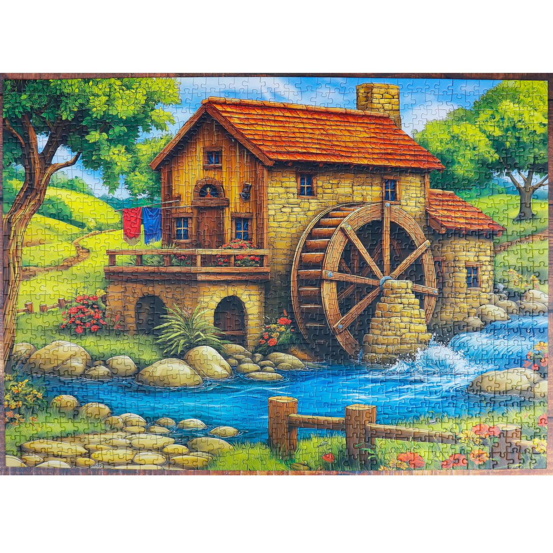 Puzzle - GOLDEN WATERMILL AFTERNOON