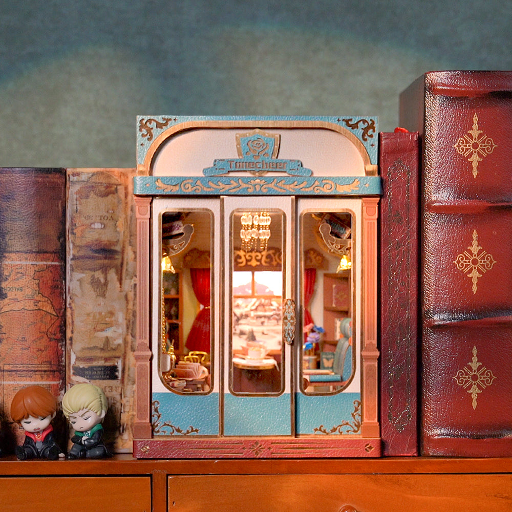 MINI-décor de bibliothèque- Cabine de train - EUROPEAN TRAVELS