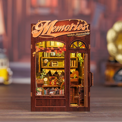 MINI-décor de bibliothèque - SOUVENIRS EN MUSIQUE