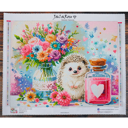 Diamond Painting - SWEET HEDGEHOG LOVE