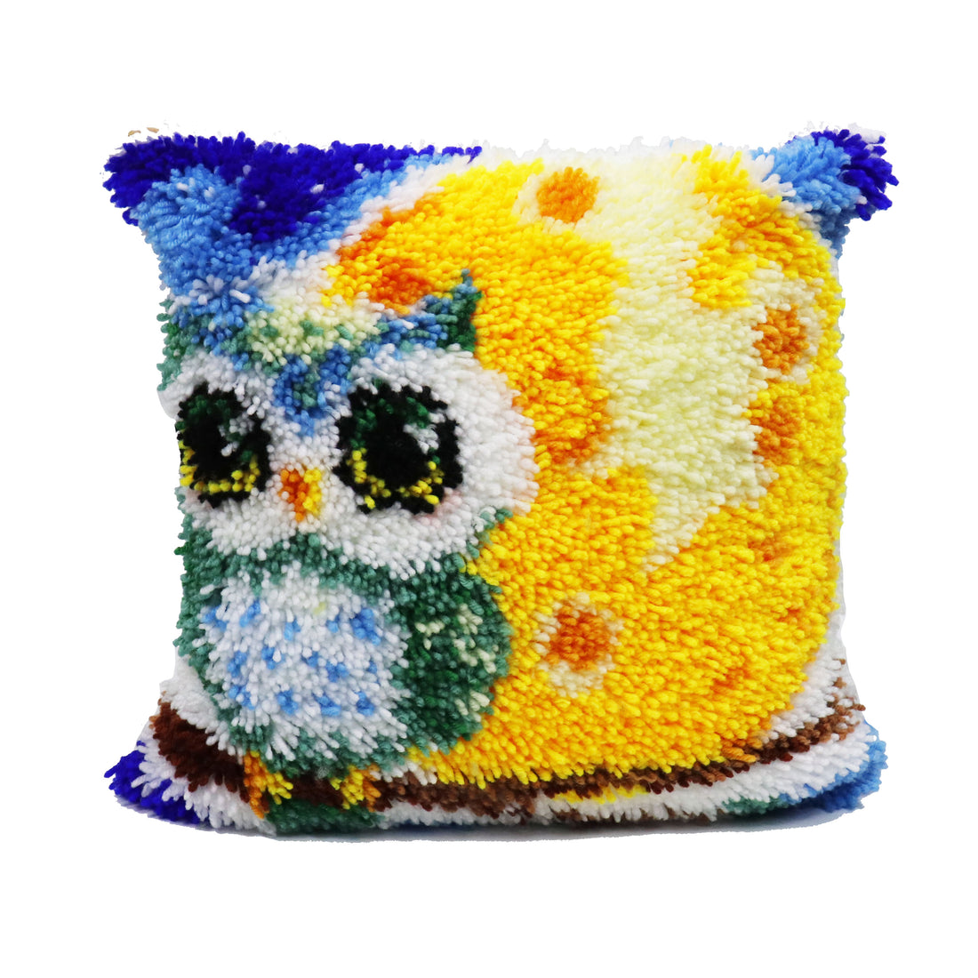 Latch Hook - Throw Pillow Cover Kit - OWL