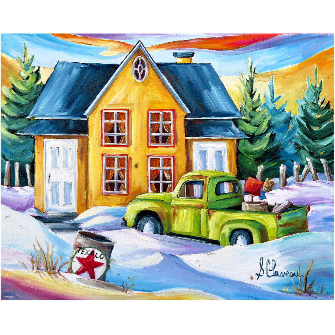 Broderie de diamants CARRÉS - UN HIVER COMME DANS LE TEMPS