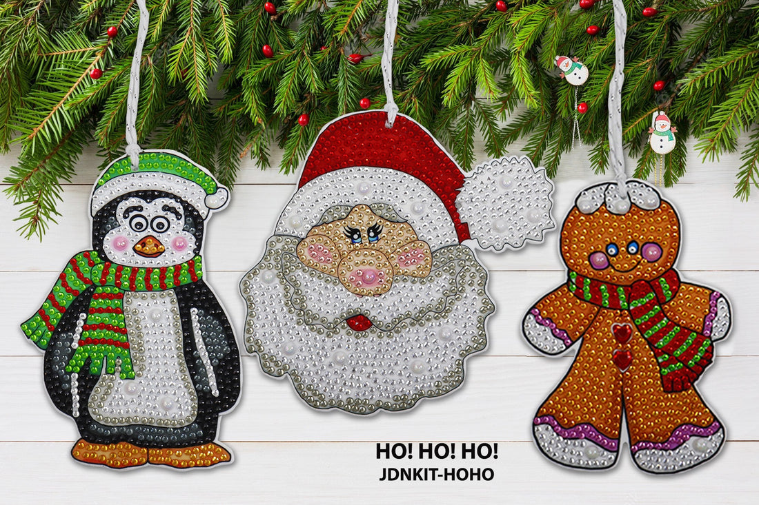 DIY Christmas Ornaments Kit - HO! HO! HO!
