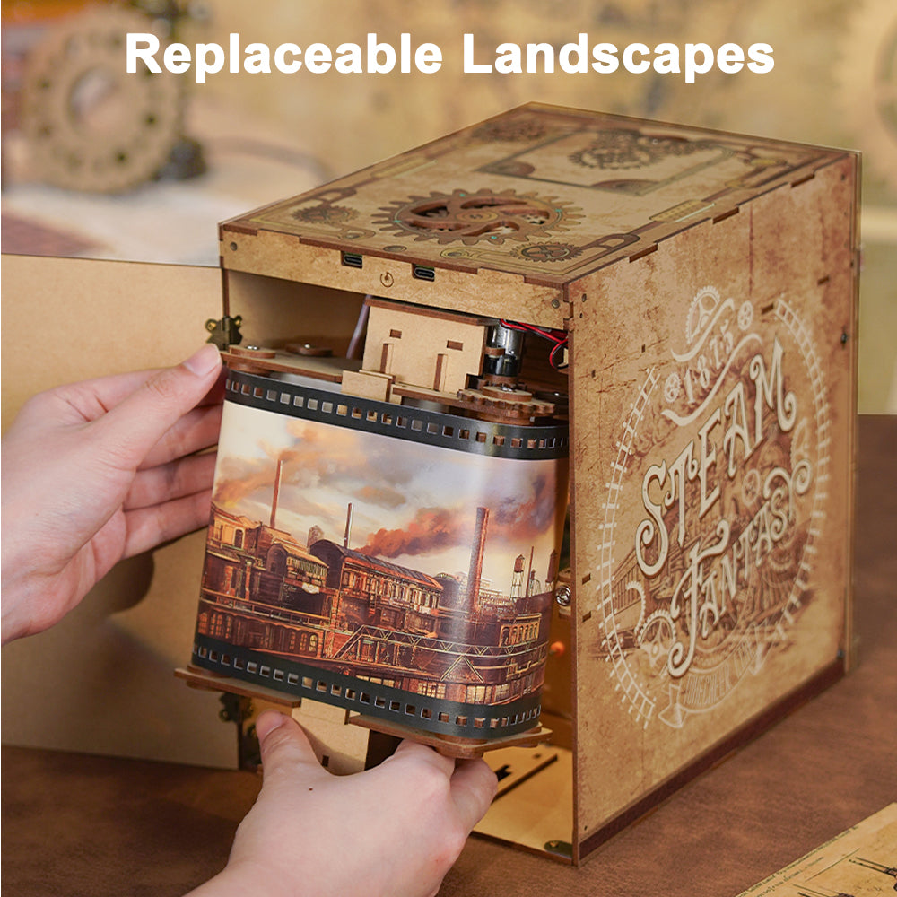 MINI-décor de bibliothèque- Cabine de train - STEAM FANTASY