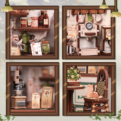 MINI-décor de bibliothèque - SUNNY CAFE