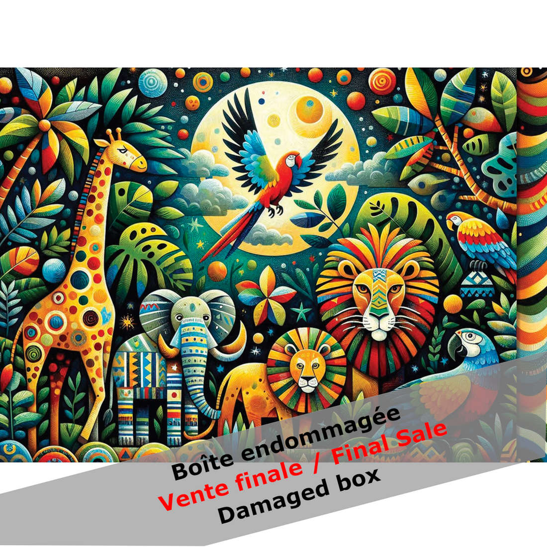 -30% DAMAGED BOX Puzzle 1000 pieces IN THE JUNGLE