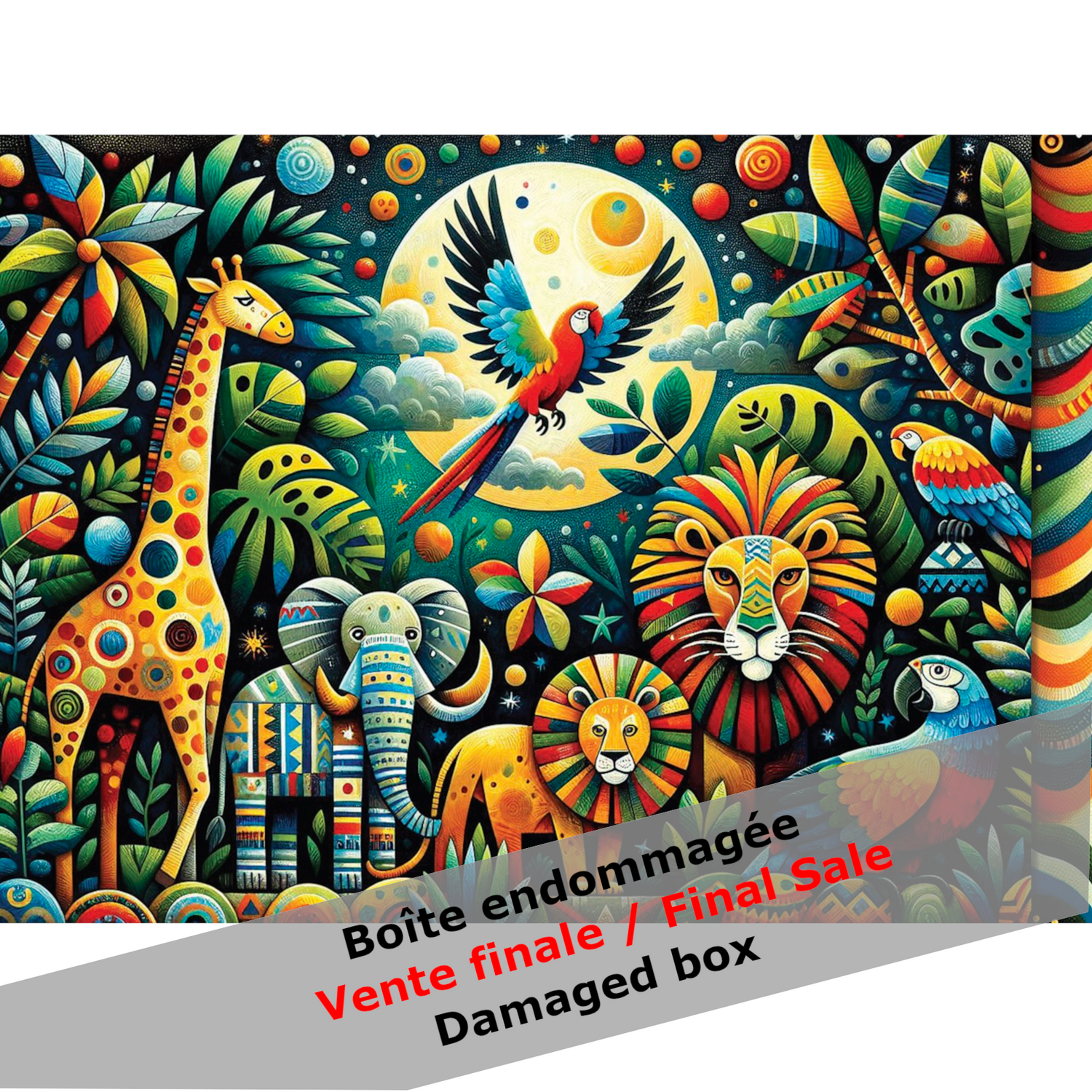 -30% DAMAGED BOX Puzzle 1000 pieces IN THE JUNGLE