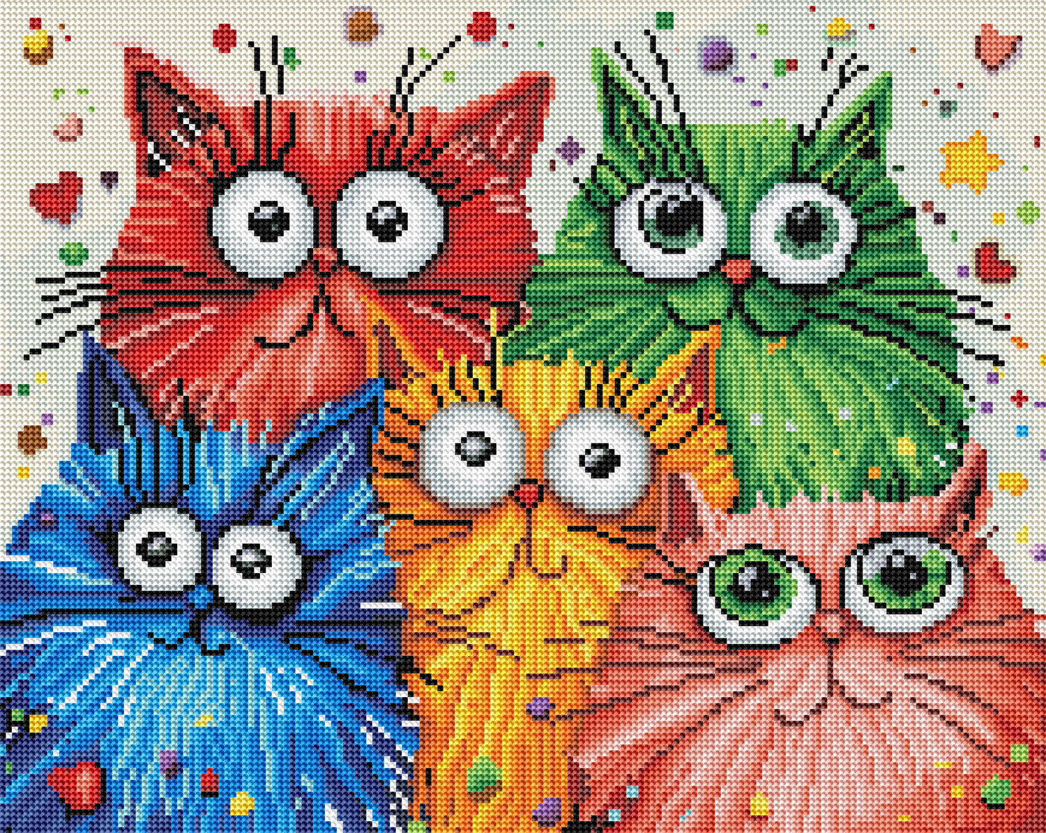 Broderie de diamant RONDS - BANDE DE MINOUS