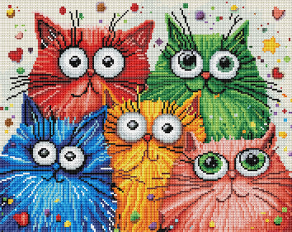 Broderie de diamant RONDS - BANDE DE MINOUS