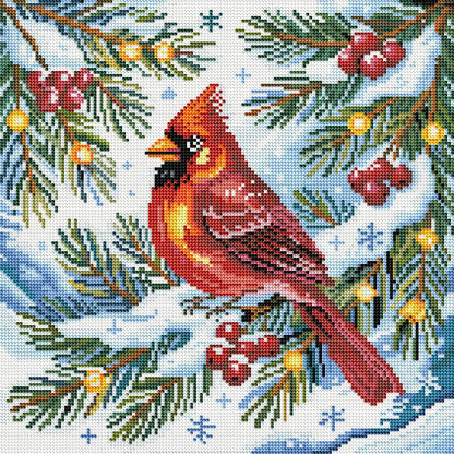 Broderie de diamant RONDS - CARDINAL DES NEIGES