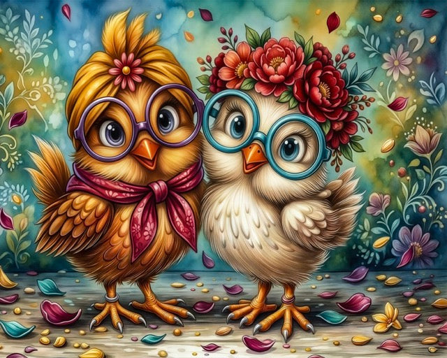 Diamond Painting - CHICK CHAT 